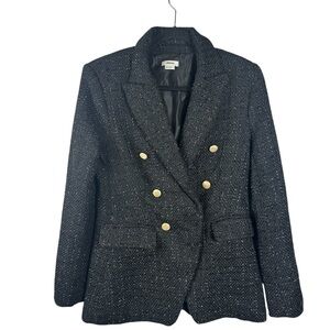Jason Wu Black Metallic Tweed Blazer